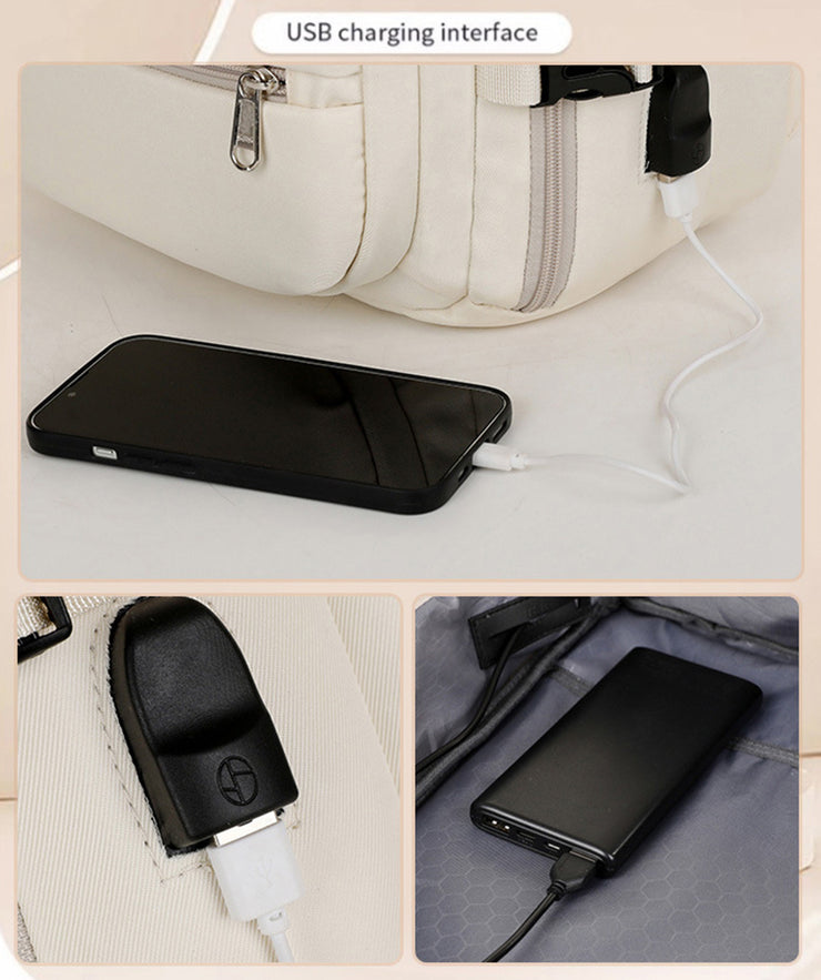 Large Capacity Backpack For Women and Men Multiple Pockets And Zippers