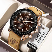 Multi functional waterproof night light men's watch