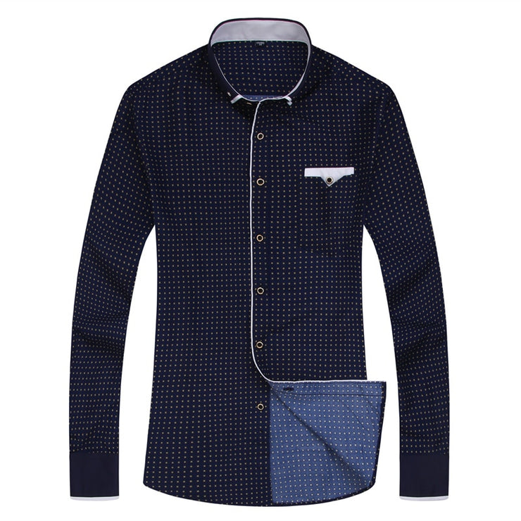 Male Social Business Dress Shirt Brand Men Clothing