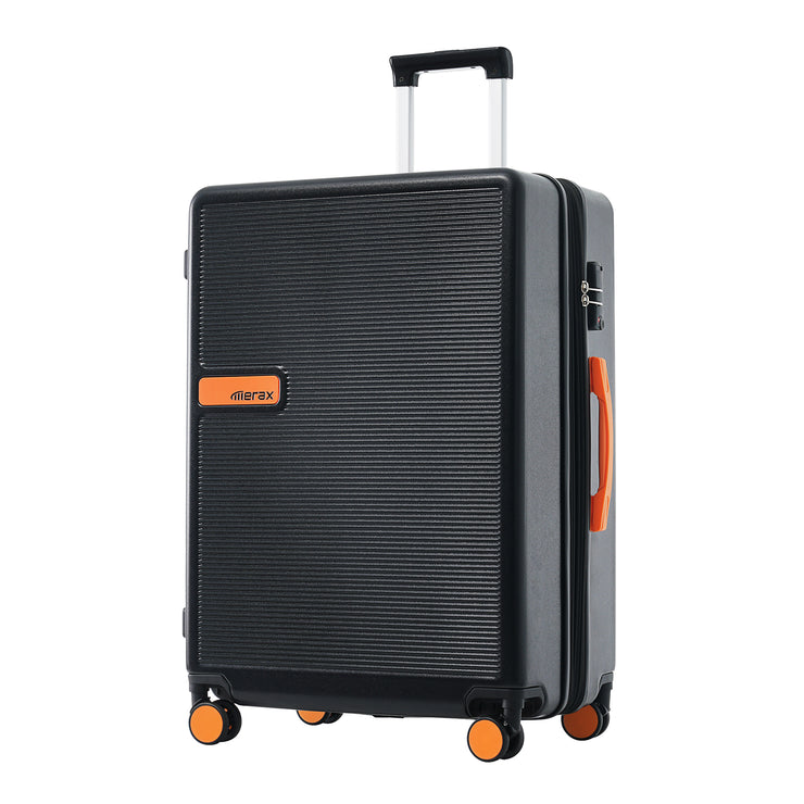 Contrast Color Hardshell Luggage 24inch Expandable Spinner Suitcase