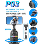 P03  AI Smart Gimbal 360° Auto Face Tracking Gimbal All-in-one Rotation