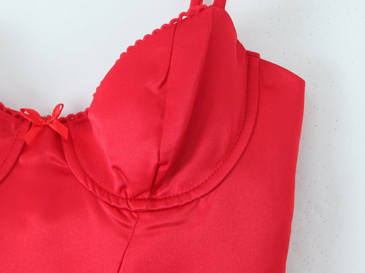 Sexy Backless Strapless Mini Dress with Steel Support