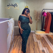 Bandage Evening Dress Elegant and Sexy One-Shoulder Dress