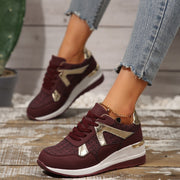 Plus Size Round Toe Retro Sports Shoes for Women Spring