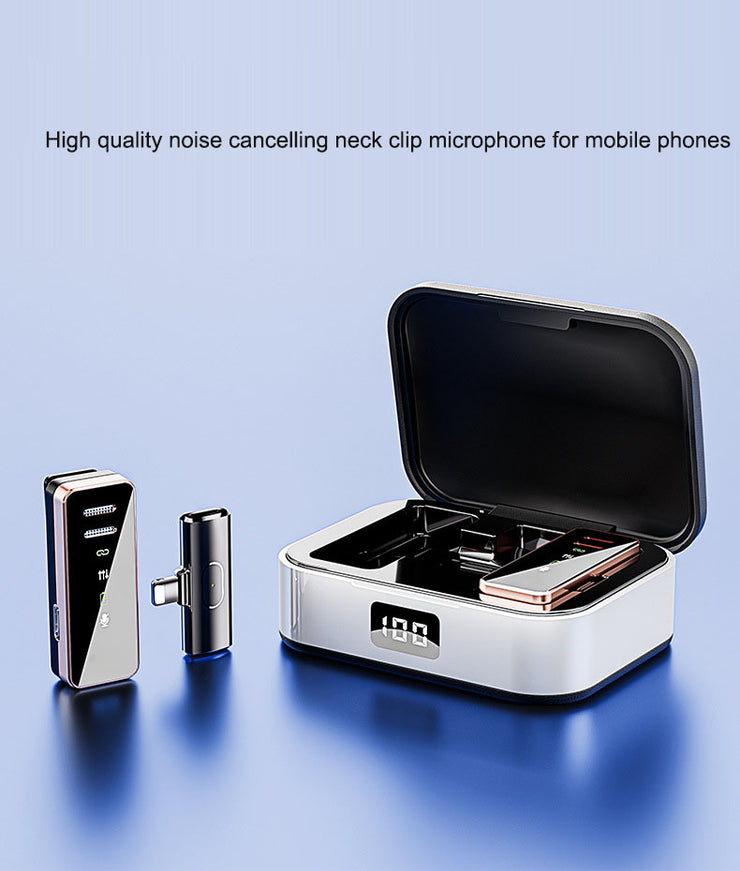 S18 wireless lavalier microphone charging