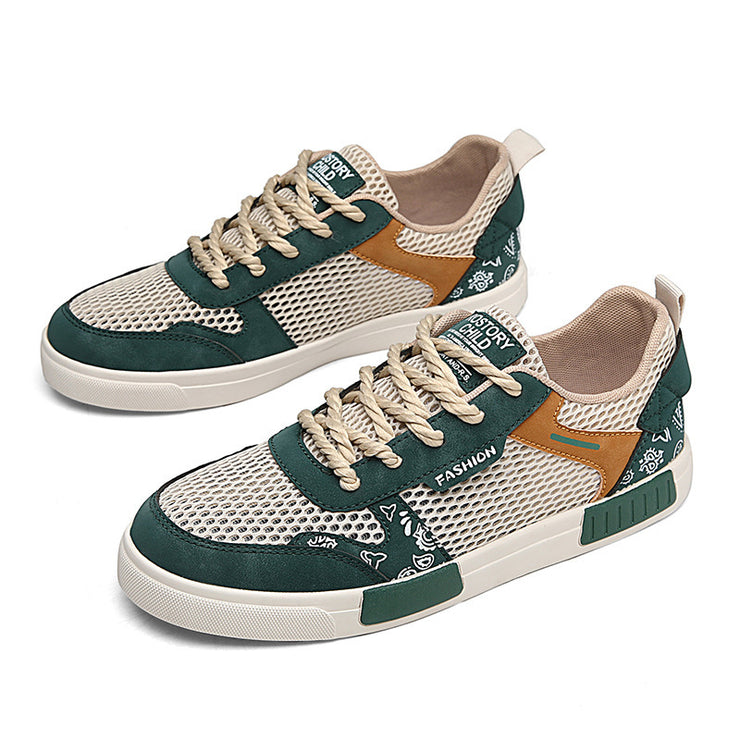 Big Size Hollow Fashion Sneakers Men Comfortable Mesh Shoes
