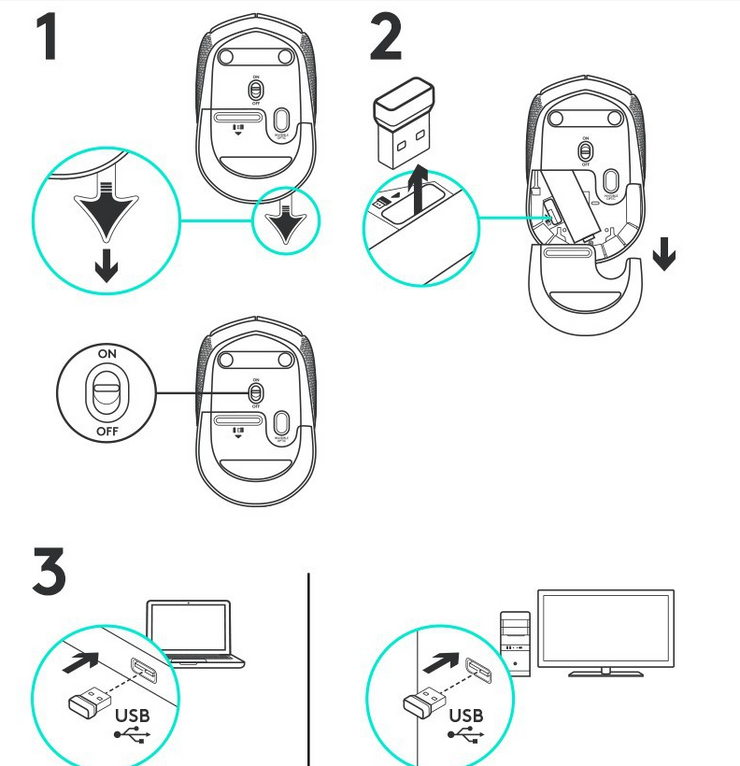 M170 Office Mouse 2.4G Compact Optical Laptop Desktop Business Office Wireless Mouse