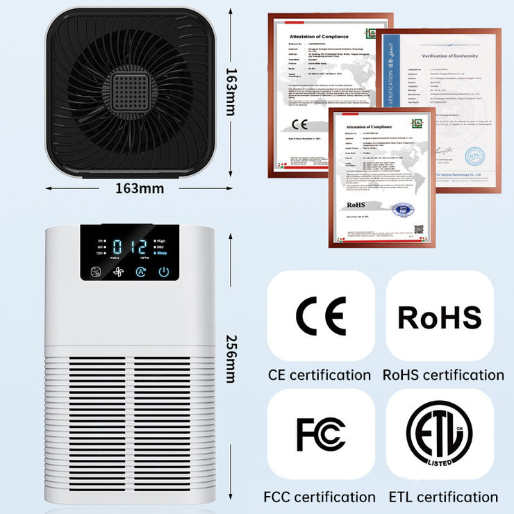 Negative ion desktop air purifier indoor formaldehyde sterilization