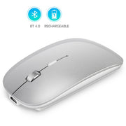Rechargeable metal roller wireless Bluetooth mouse dual-mode mobile phone tablet wireless mouse