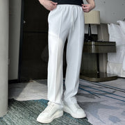 Thin micro flared pants for men's