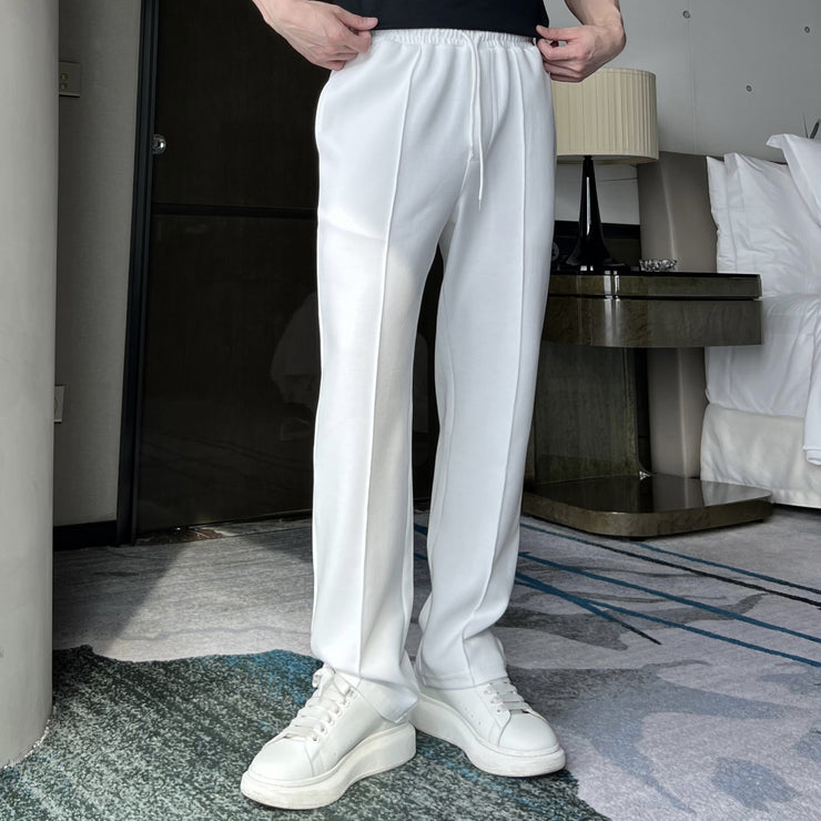 Thin micro flared pants for men's