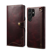 Samsung S22 Retro Leather Leather Case S24Ultra Phone Case