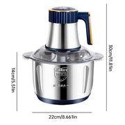 Electric Meat Grinders, 5L Food Processor, Stainless Steel Multifunctional