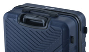 3 Piece Luggage Sets ABS Lightweight Suitcase with Two Hooks, Spinner Wheels, TSA Lock, (20/24/28) Navy
