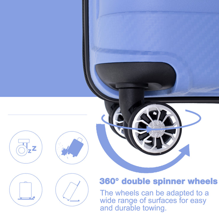 Hardshell Suitcase Spinner Wheels PP Luggage Sets Lightweight Durable
