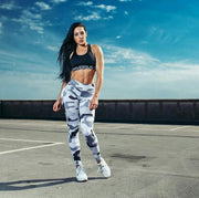 Women's Yoga Pants Camouflage Print Tight Slim sport leggings High waist