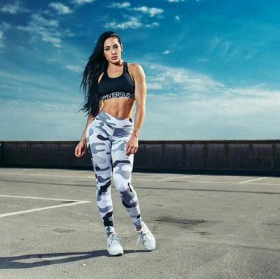 Women's Yoga Pants Camouflage Print Tight Slim sport leggings High waist