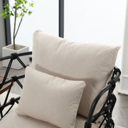 COOLMORE Upholstered Tufted Living Room Chair Textured