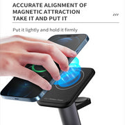 15W 3 In 1 Magnetic Wireless Charger Fast Charge Desktop Dock For iPhone 13 12 Pro Max Mini Airpods Apple Watch 7 6 5 4 3 Stand
