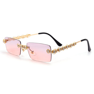 Sun Glasses Crystal Vintage Rhinestone Glasses Eyewear