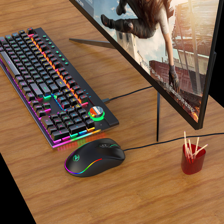 Keyboard and Mouse Set RGB backlit mechanical keyboard and mouse