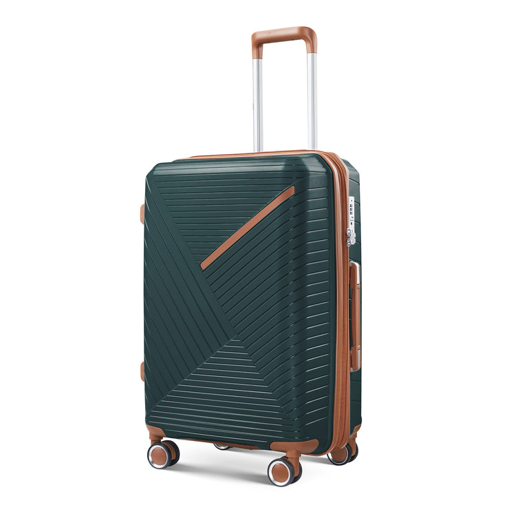 Luggage set of 4 pieces (14/20/24/28) with 4 360 degree