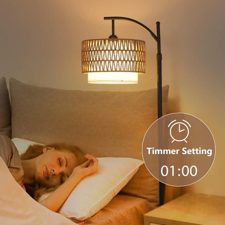 Arc Floor Lamp for Living Room with 3 Color Temperatures