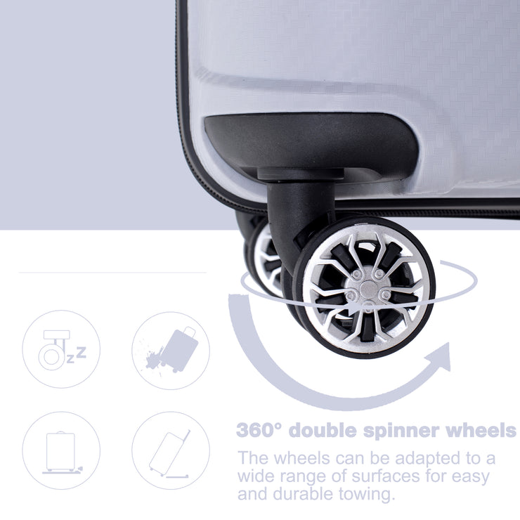Hardshell Suitcase Spinner Wheels PP Luggage Sets Lightweight Durable