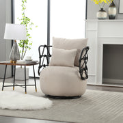 COOLMORE Upholstered Tufted Living Room Chair Textured