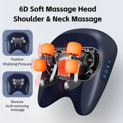 Neck Shoulder Massage Pillow Wireless Electric Car