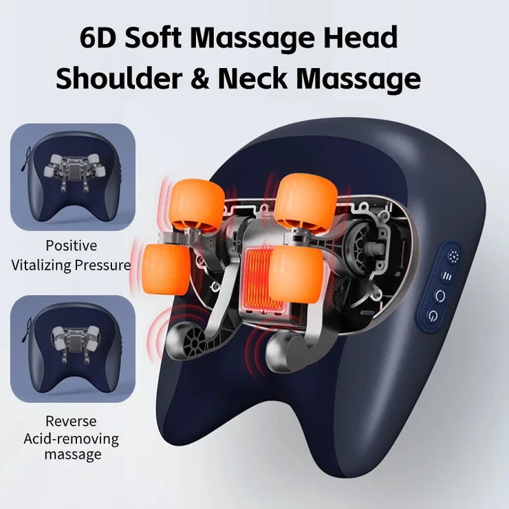 Neck Shoulder Massage Pillow Wireless Electric Car