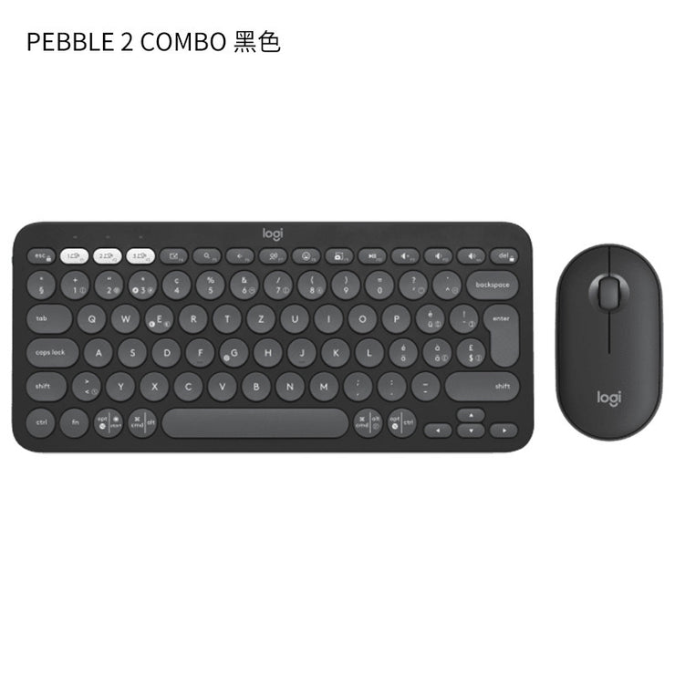 Logitech K380 Mini Bluetooth Wireless Keyboard Tablet Phone Pebble2+K390 Set