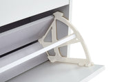 Shoe Cabinet , Shoe storage shelves, metal leg, White