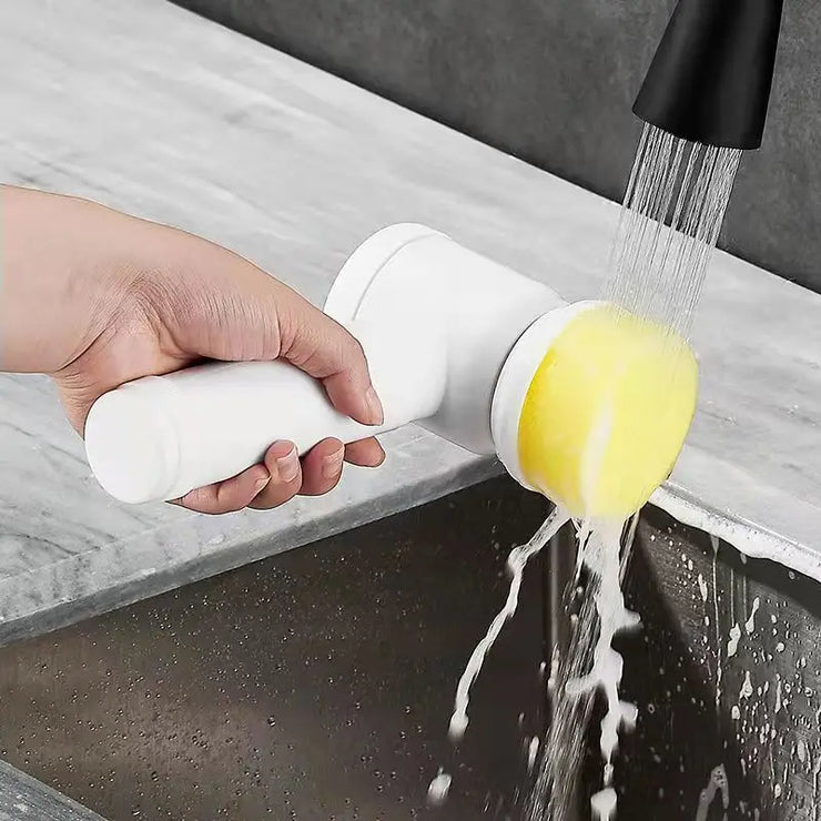 5-in-1 Electric Cleaning Brush Bathroom Wash Brush Kitchen Cleaning Tool
