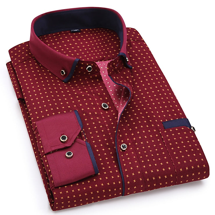 Male Social Business Dress Shirt Brand Men Clothing