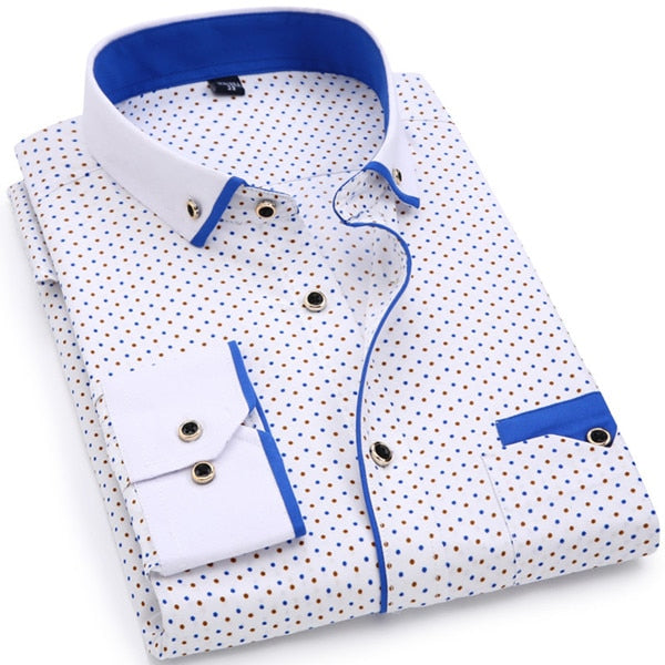 Male Social Business Dress Shirt Brand Men Clothing