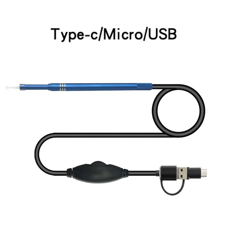 3 In 1 USB Endoscope HD Visual Ears Cleaning Earpick Spoon with 6 LED
