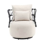 COOLMORE Upholstered Tufted Living Room Chair Textured