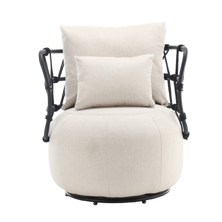 COOLMORE Upholstered Tufted Living Room Chair Textured