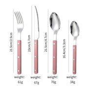 French Rivet ABS Handle Hotel Western Tableware Steak Knife