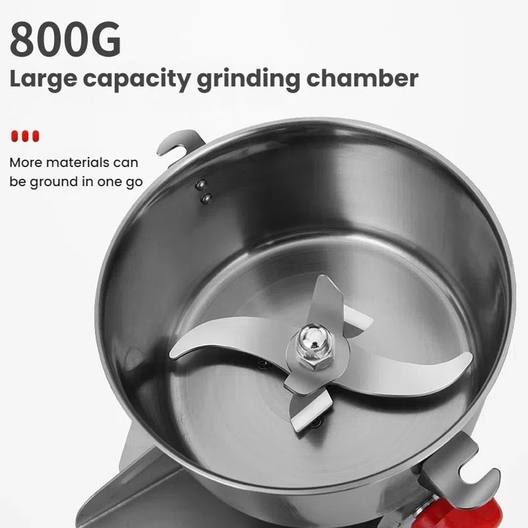 3000W, 800G Parts - Free Big - Capacity Grinder. Grinds herbs, coffee