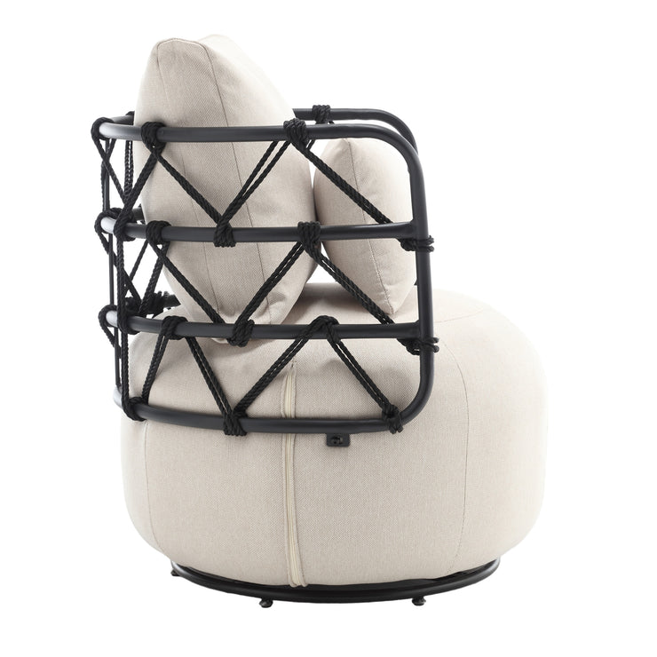 COOLMORE Upholstered Tufted Living Room Chair Textured