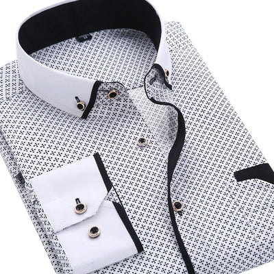 Male Social Business Dress Shirt Brand Men Clothing