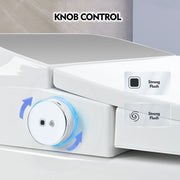 toilet, with foot sensor flushing, white night