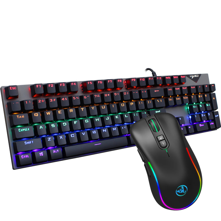 Keyboard and Mouse Set RGB backlit mechanical keyboard and mouse