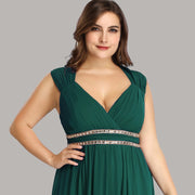 Ever Pretty Plus Size Formal Evening Dresses Long Women Elegant Burgundy