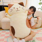 Cat Doll Girl Holding Big Doll Plush Toy Birthday Gift Girl