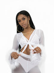 Summer Women Mesh High Waist Pants