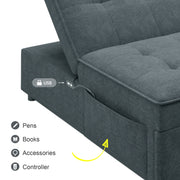 Four in one sofa bed, chair bed, multifunctional folding Ottoman bed