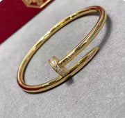 Precision Thick Plating Head and Tail Diamond Fashion Three-Circle